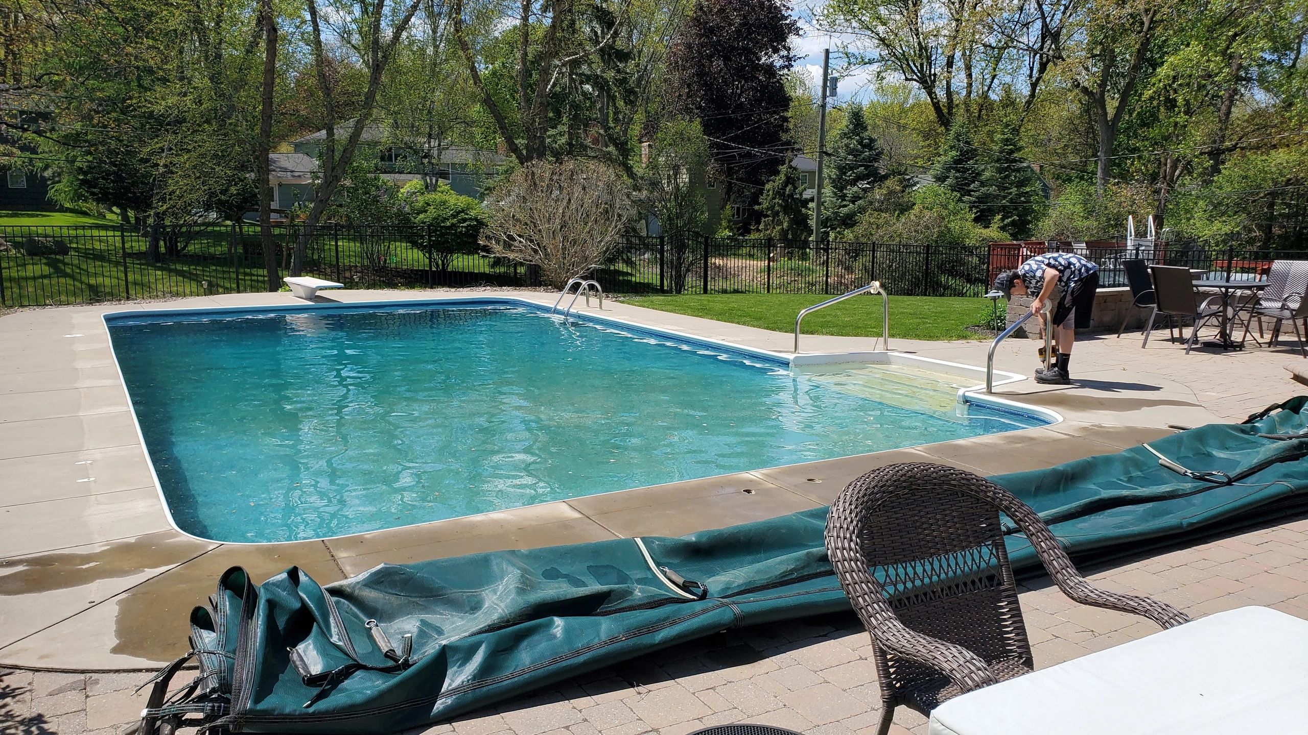 A.P.S. pool care at a residential swimming pool